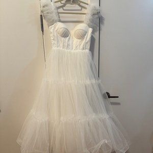 White Tulle Dress from Ava Gowns